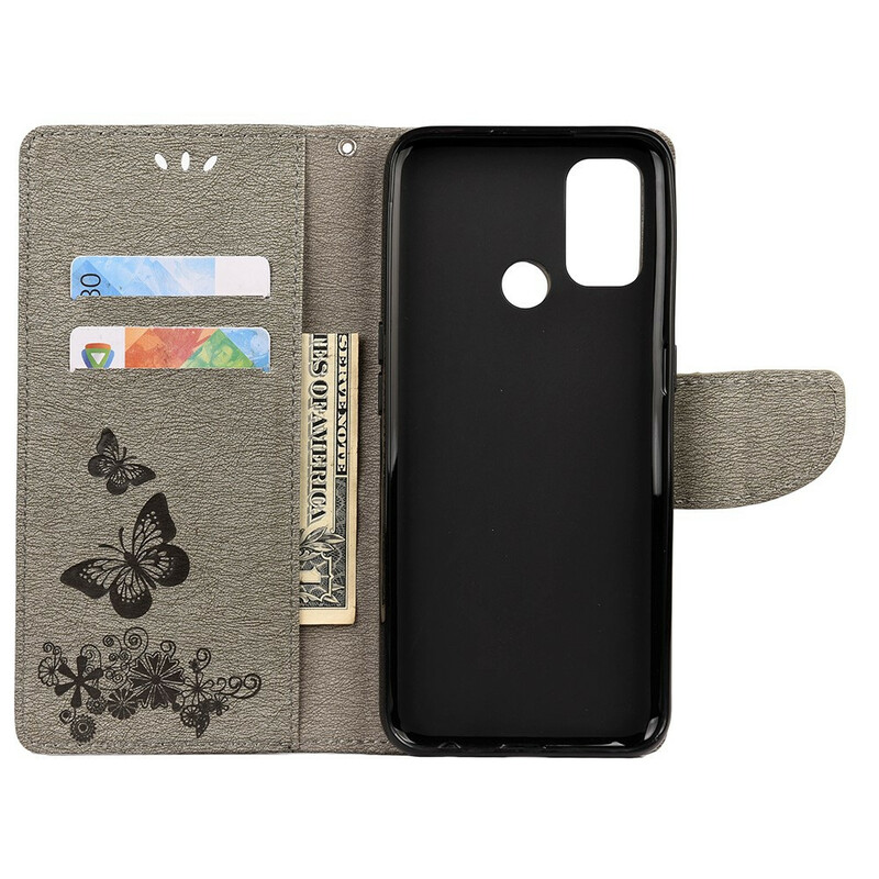 Housse Oppo A53 / A53s Que des Papillons avec Lanière Housse Oppo A53 / A53s Que des Papillons avec Lanière