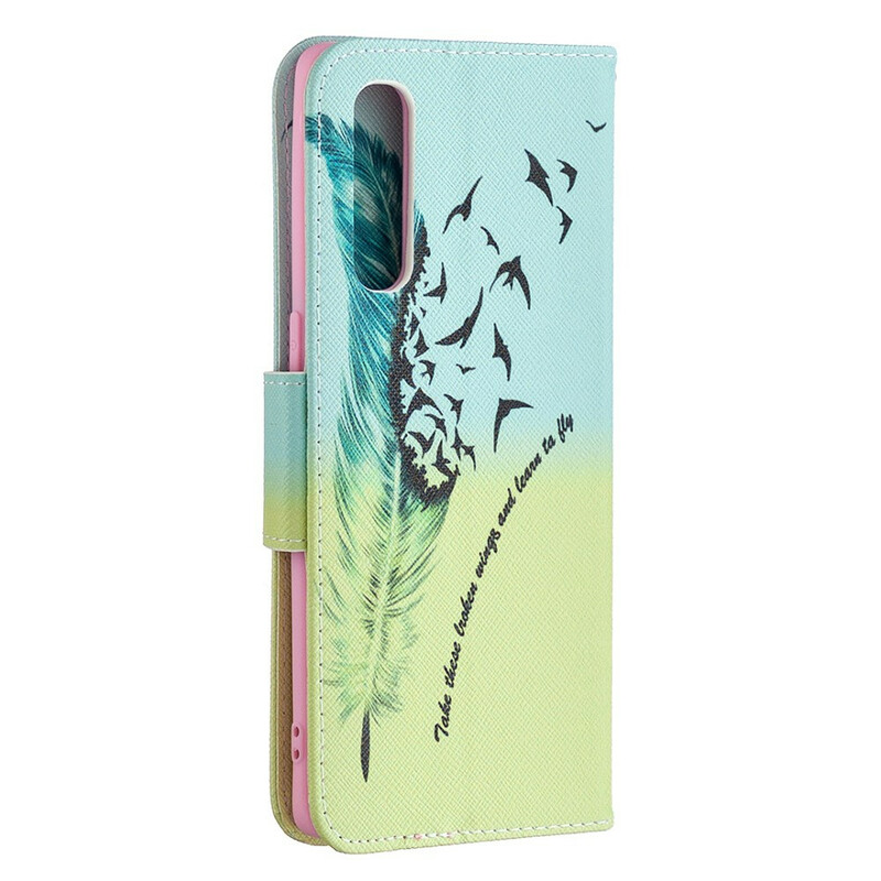 Housse Oppo Find X2 Neo Plume Learn To Fly Housse Oppo Find X2 Neo Plume Learn To Fly