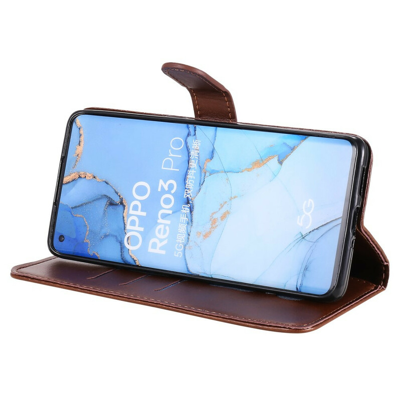 Housse Oppo Find X2 Neo Vintage Porte-Monnaie