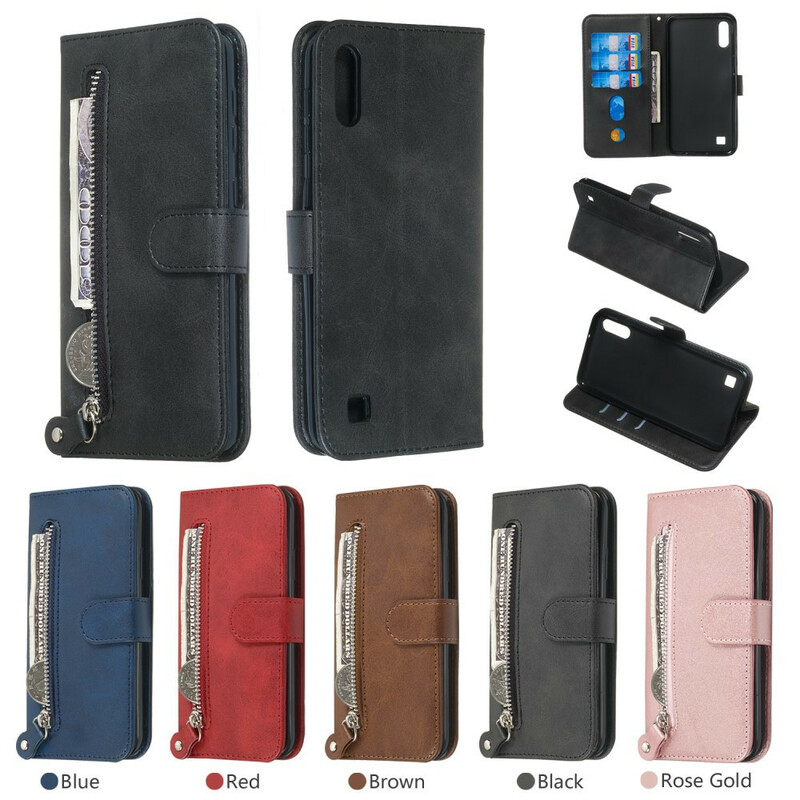 Housse Samsung Galaxy A10 Effet Cuir Porte-Monnaie Housse Samsung Galaxy A10 Effet Cuir Porte-Monnaie