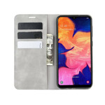 Flip Cover Samsung Galaxy A10 Effet Cuir Vintage Stylisé Flip Cover Samsung Galaxy A10 Effet Cuir Vintage Stylisé