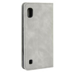 Flip Cover Samsung Galaxy A10 Effet Cuir Vintage Stylisé Flip Cover Samsung Galaxy A10 Effet Cuir Vintage Stylisé