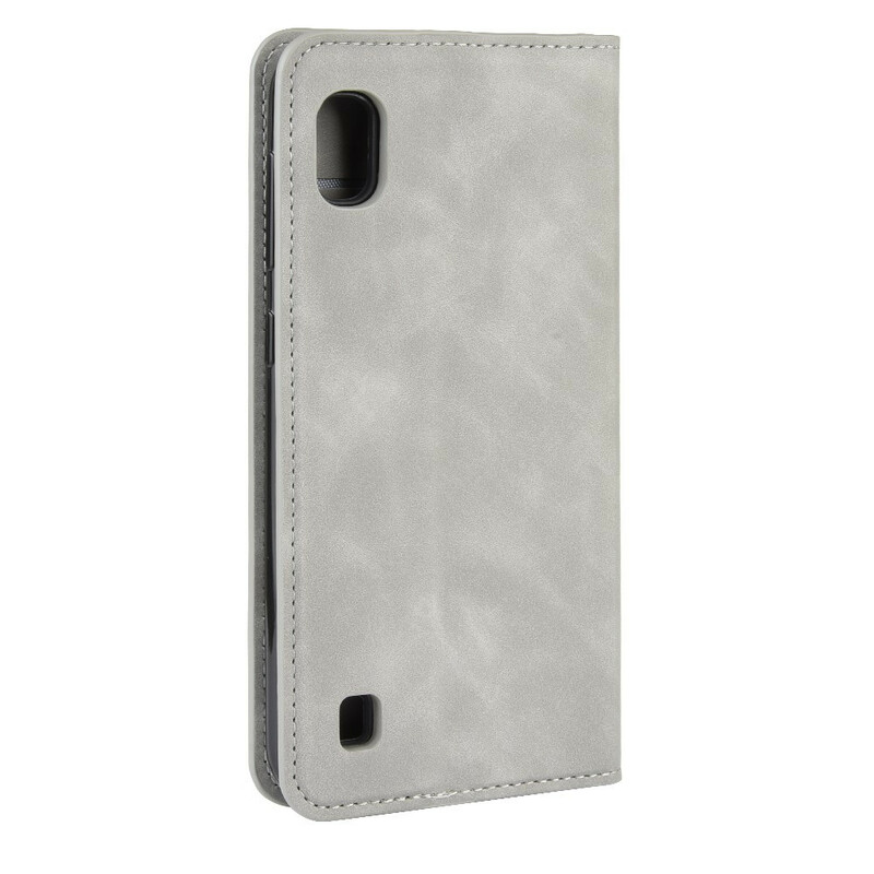 Flip Cover Samsung Galaxy A10 Effet Cuir Vintage Stylisé Flip Cover Samsung Galaxy A10 Effet Cuir Vintage Stylisé