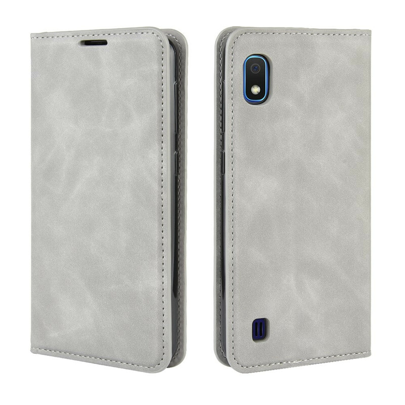 Flip Cover Samsung Galaxy A10 Effet Cuir Vintage Stylisé Flip Cover Samsung Galaxy A10 Effet Cuir Vintage Stylisé