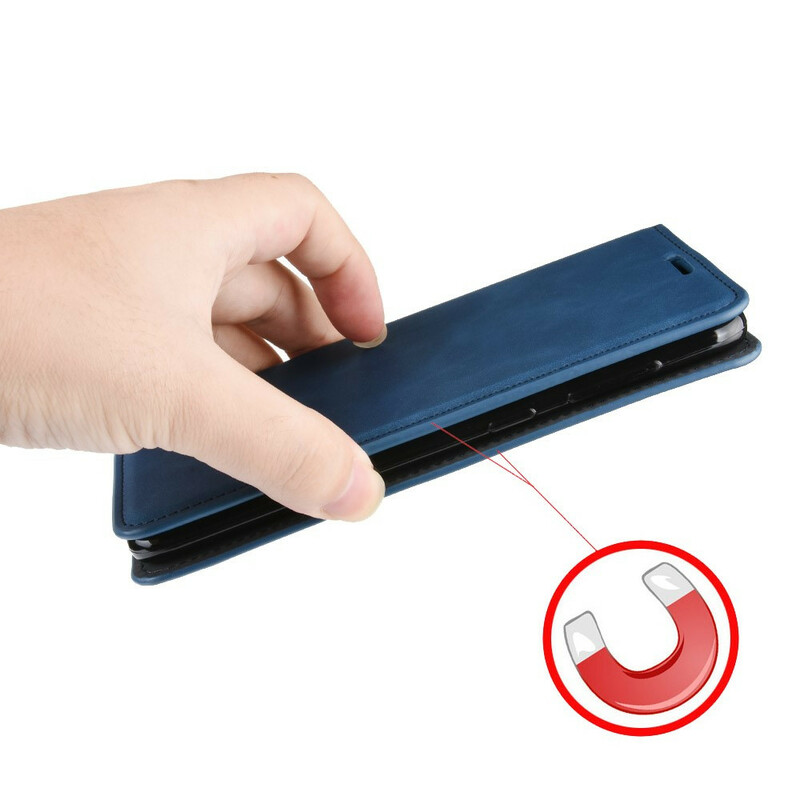 Flip Cover Samsung Galaxy A10 Effet Cuir Vintage Stylisé Flip Cover Samsung Galaxy A10 Effet Cuir Vintage Stylisé