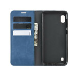 Flip Cover Samsung Galaxy A10 Effet Cuir Vintage Stylisé Flip Cover Samsung Galaxy A10 Effet Cuir Vintage Stylisé