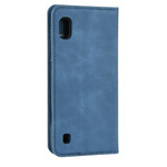 Flip Cover Samsung Galaxy A10 Effet Cuir Vintage Stylisé Flip Cover Samsung Galaxy A10 Effet Cuir Vintage Stylisé
