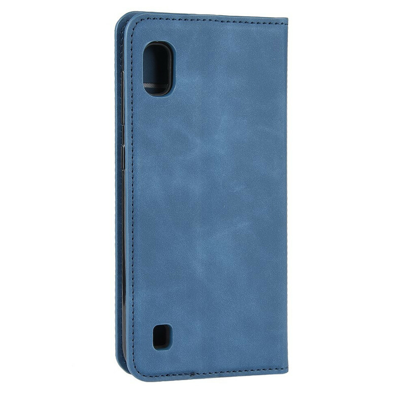 Flip Cover Samsung Galaxy A10 Effet Cuir Vintage Stylisé Flip Cover Samsung Galaxy A10 Effet Cuir Vintage Stylisé