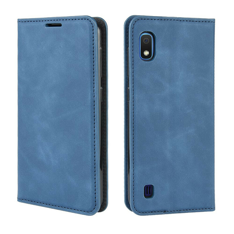 Flip Cover Samsung Galaxy A10 Effet Cuir Vintage Stylisé Flip Cover Samsung Galaxy A10 Effet Cuir Vintage Stylisé