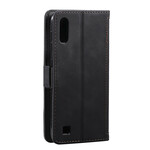 Housse Samsung Galaxy A10 Simili Cuir Bicolore Contours Renforcés Housse Samsung Galaxy A10 Simili Cuir Bicolore Contours Renforcés