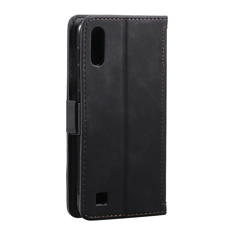 Housse Samsung Galaxy A10 Simili Cuir Bicolore Contours Renforcés Housse Samsung Galaxy A10 Simili Cuir Bicolore Contours Renforcés