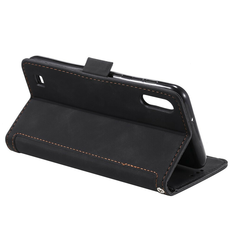 Housse Samsung Galaxy A10 Simili Cuir Bicolore Contours Renforcés Housse Samsung Galaxy A10 Simili Cuir Bicolore Contours Renforcés