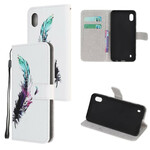 Housse Samsung Galaxy A10 Plume à Lanière Housse Samsung Galaxy A10 Plume à Lanière