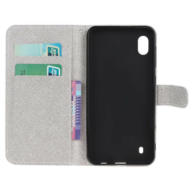 Housse Samsung Galaxy A10 Plume à Lanière Housse Samsung Galaxy A10 Plume à Lanière