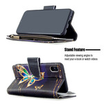 Housse Samsung Galaxy A10 Poche Zippée Papillon Royal Housse Samsung Galaxy A10 Poche Zippée Papillon Royal