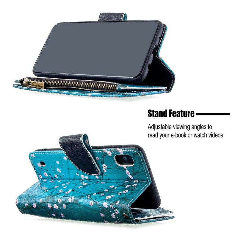 Housse Samsung Galaxy A10 Poche Zippée Arbre Housse Samsung Galaxy A10 Poche Zippée Arbre