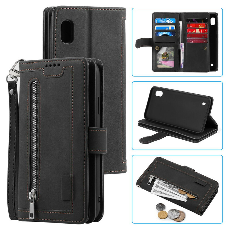 Housse Samsung Galaxy A10 Porte-Monnaie 9 Porte-Cartes Housse Samsung Galaxy A10 Porte-Monnaie 9 Porte-Cartes