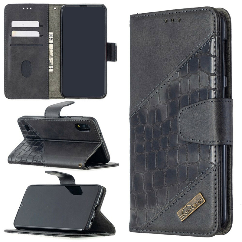 Housse Samsung Galaxy A10 Effet Peau de Crocodile Classique Housse Samsung Galaxy A10 Effet Peau de Crocodile Classique