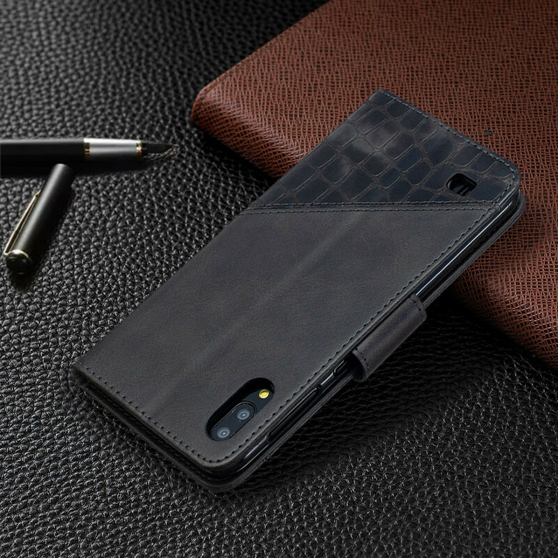Housse Samsung Galaxy A10 Effet Peau de Crocodile Classique Housse Samsung Galaxy A10 Effet Peau de Crocodile Classique