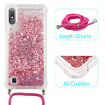 Coque Samsung Galaxy A10 Paillettes avec Cordon Coque Samsung Galaxy A10 Paillettes avec Cordon