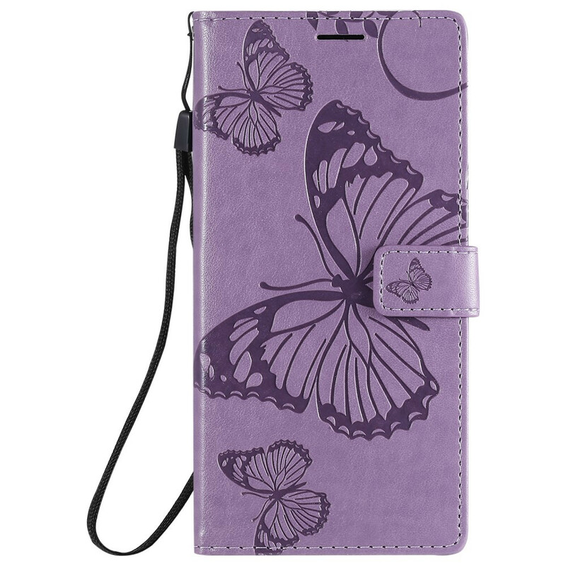 Housse Samsung Galaxy Note 20 Ultra Papillons Géants à Lanière Housse Samsung Galaxy Note 20 Ultra Papillons Géants à Lanière