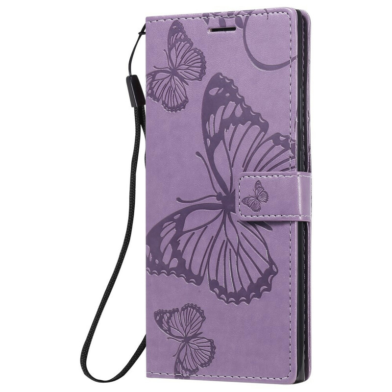 Housse Samsung Galaxy Note 20 Ultra Papillons Géants à Lanière Housse Samsung Galaxy Note 20 Ultra Papillons Géants à Lanière