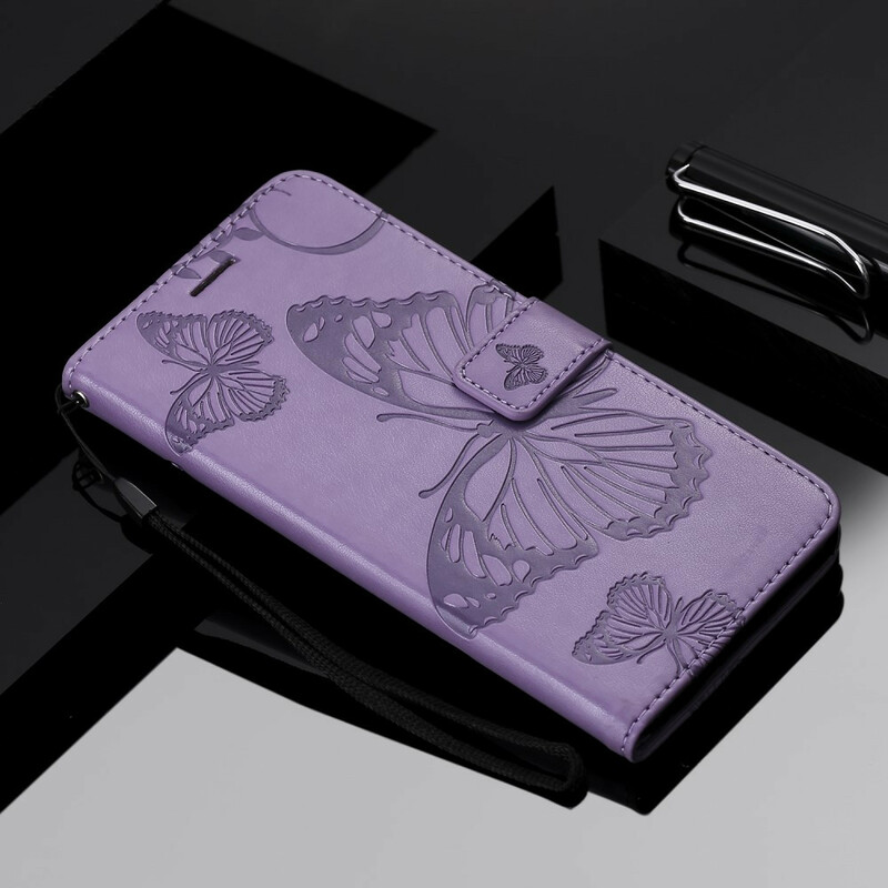 Housse Samsung Galaxy Note 20 Ultra Papillons Géants à Lanière Housse Samsung Galaxy Note 20 Ultra Papillons Géants à Lanière