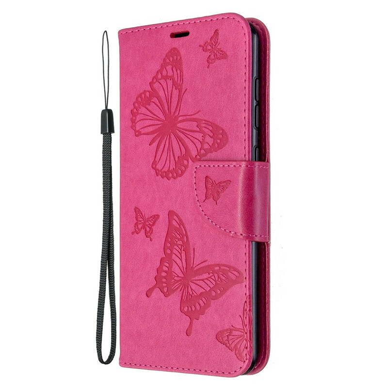 Housse Samsung Galaxy A31 Les Papillons en Vol avec Lanière Housse Samsung Galaxy A31 Les Papillons en Vol avec Lanière