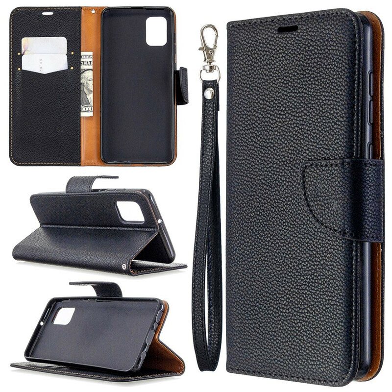 Housse Samsung Galaxy A31 Litchi Rabat Oblique Housse Samsung Galaxy A31 Litchi Rabat Oblique