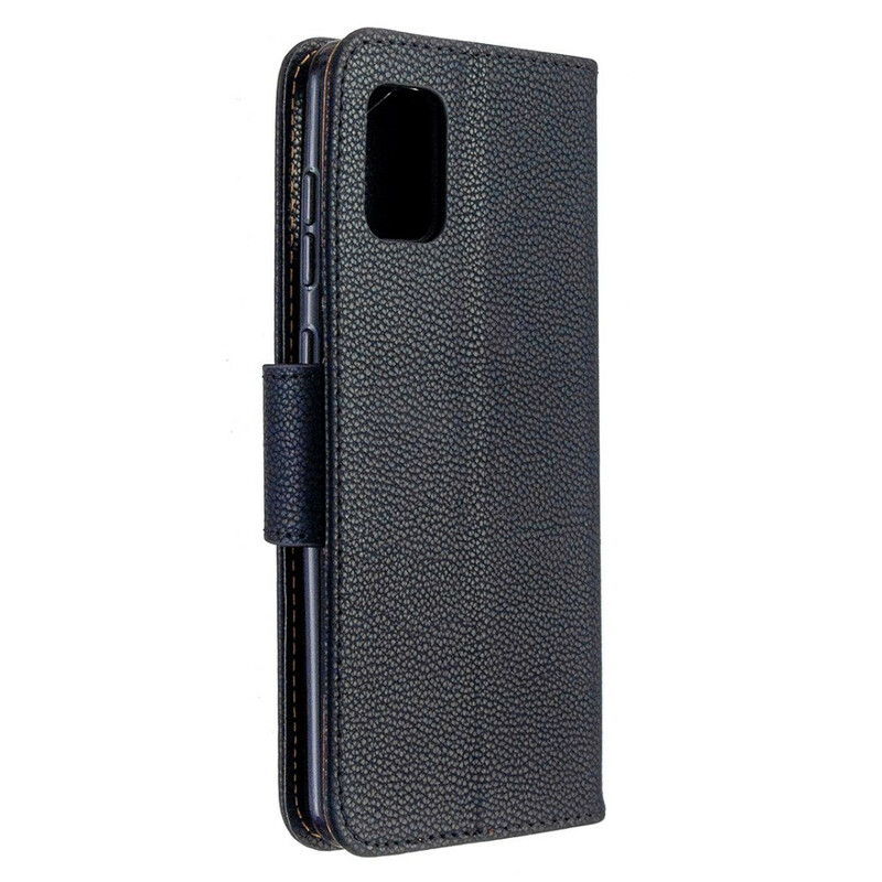 Housse Samsung Galaxy A31 Litchi Rabat Oblique Housse Samsung Galaxy A31 Litchi Rabat Oblique