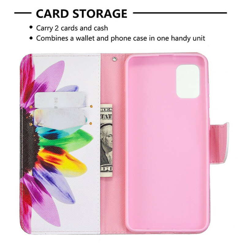 Housse Samsung Galaxy A31 Fleur Aquarelle Housse Samsung Galaxy A31 Fleur Aquarelle