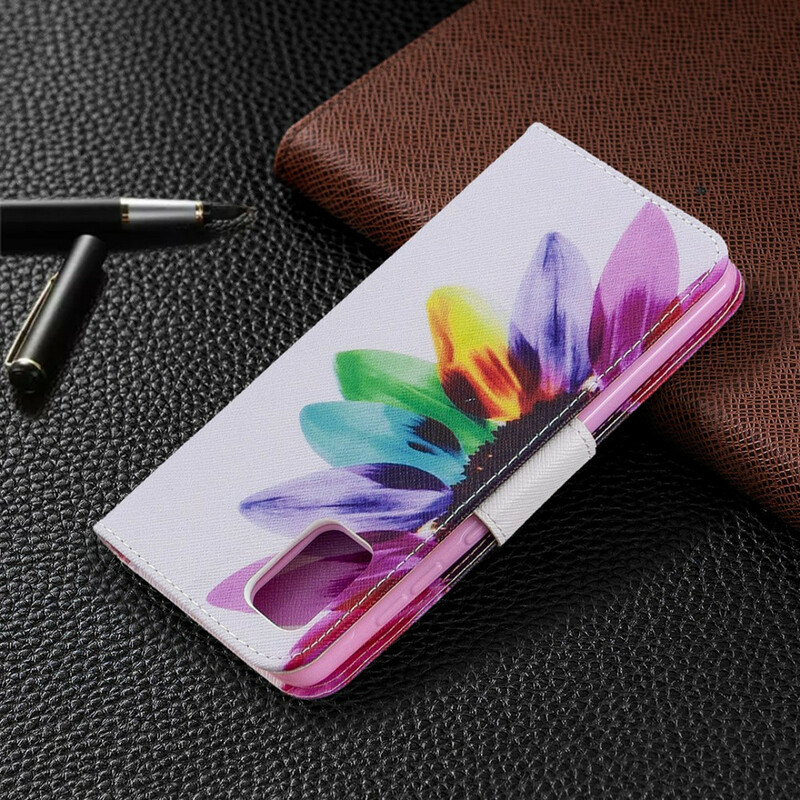 Housse Samsung Galaxy A31 Fleur Aquarelle