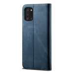 Flip Cover Samsung Galaxy A10 Tissu Jeans Flip Cover Samsung Galaxy A10 Tissu Jeans