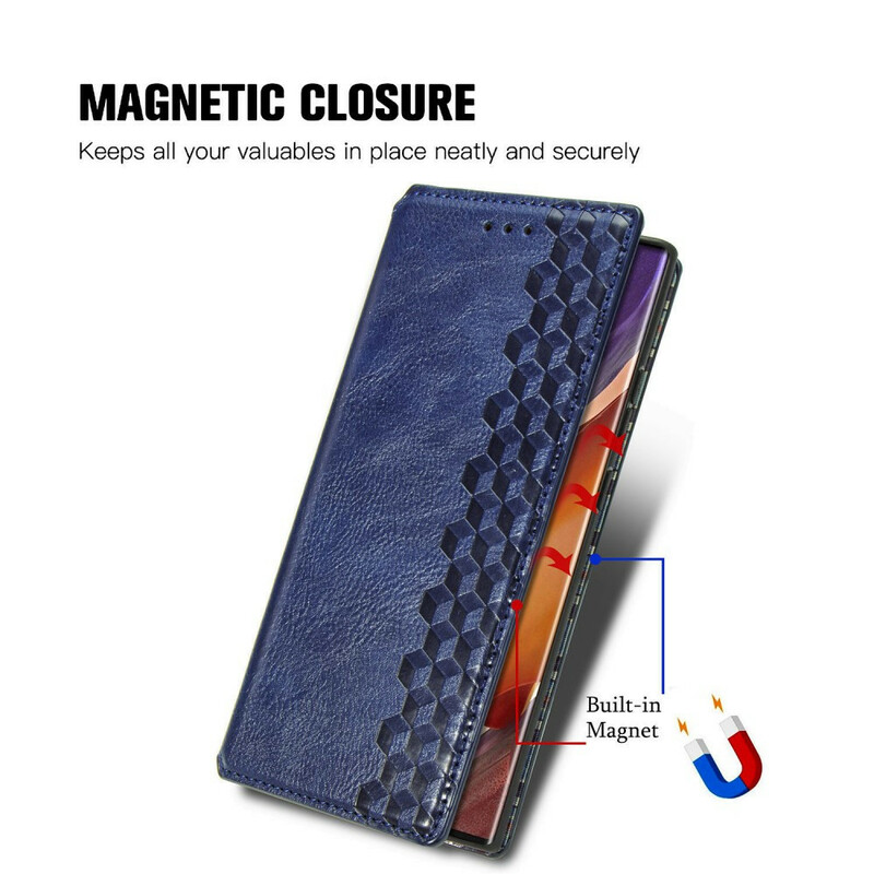 Flip Cover Samsung Galaxy Note 20 Ultra Bande Cuir Effet Diamant Flip Cover Samsung Galaxy Note 20 Ultra Bande Cuir Effet Diamant