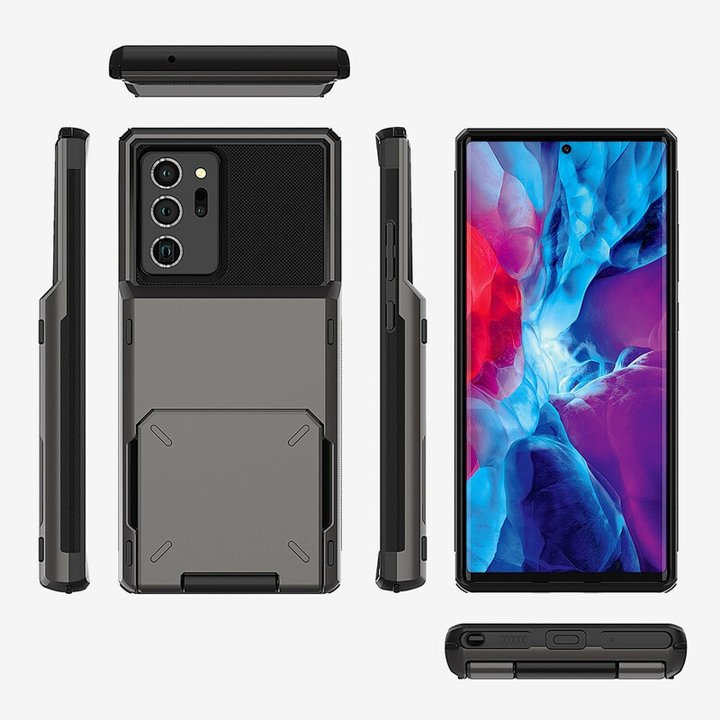 Coque Samsung Galaxy Note 20 Ultra Porte-Carte à Trap et Support Coque Samsung Galaxy Note 20 Ultra Porte-Carte à Trap et Support