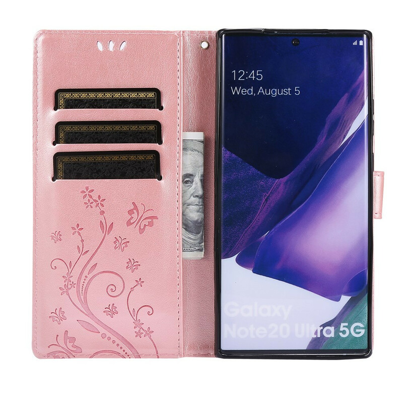 Housse Samsung Galaxy Note 20 Ultra Papillons au Vent Housse Samsung Galaxy Note 20 Ultra Papillons au Vent
