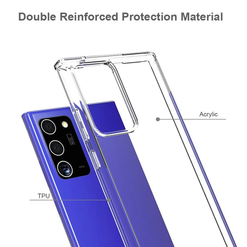 Coque Samsung Galaxy Note 20 Ultra Acrylique Rebords Colorés Coque Samsung Galaxy Note 20 Ultra Acrylique Rebords Colorés