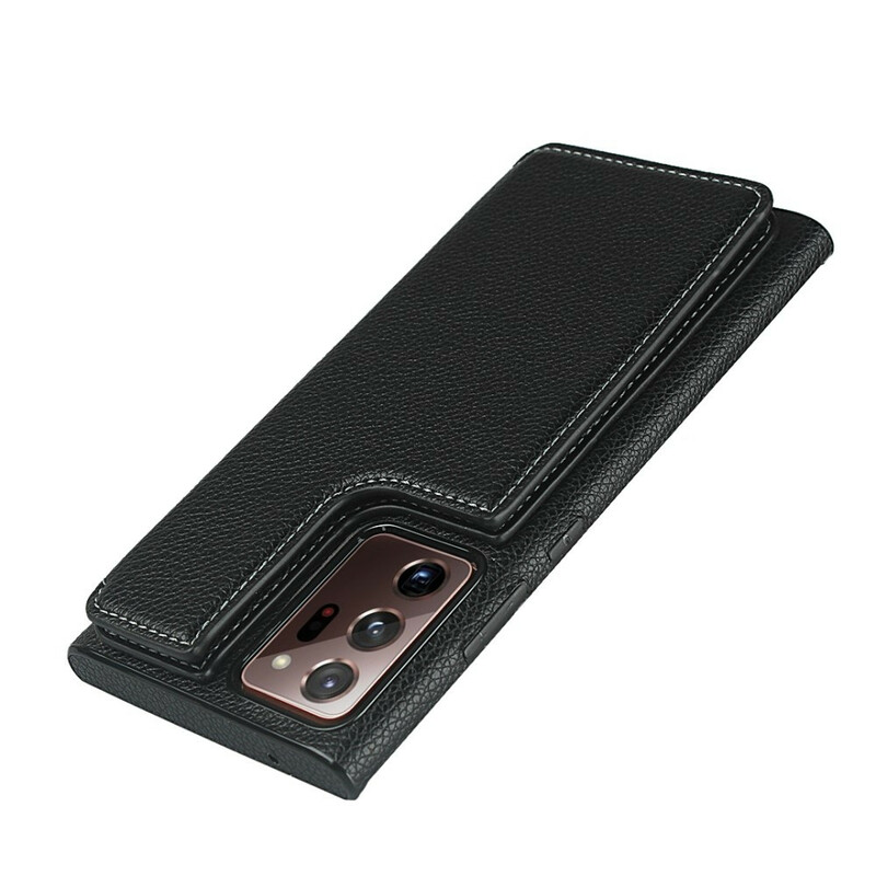 Coque Samsung Galaxy Note 20 Ultra Cuir Litchi Porte-Cartes Support