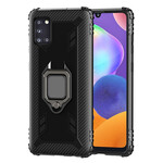 Coque Samsung Galaxy A31 Ring et Fibre Carbone Coque Samsung Galaxy A31 Ring et Fibre Carbone