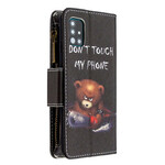 Housse Samsung Galaxy A51 Poche Zippée Ours Housse Samsung Galaxy A51 Poche Zippée Ours