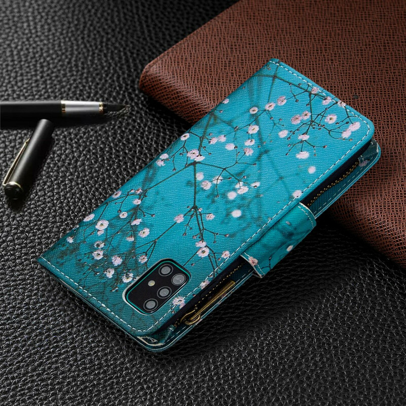 Housse Samsung Galaxy A51 Poche Zippée Arbre
