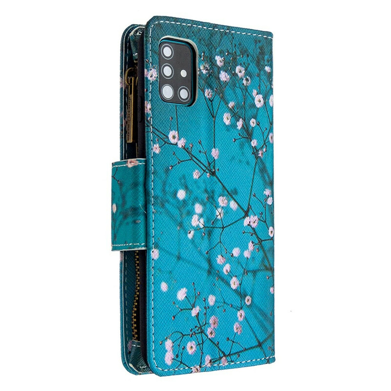 Housse Samsung Galaxy A51 Poche Zippée Arbre