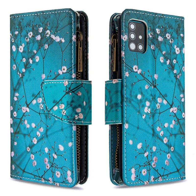 Housse Samsung Galaxy A51 Poche Zippée Arbre