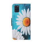 Housse Samsung Galaxy A31 Fleurs Magistrales avec Lanière