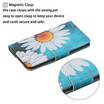 Housse Samsung Galaxy A31 Fleurs Magistrales avec Lanière Housse Samsung Galaxy A31 Fleurs Magistrales avec Lanière