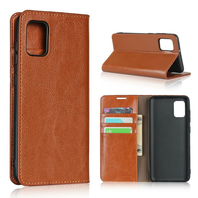 Flip Cover Samsung Galaxy A31 Cuir Véritable Flip Cover Samsung Galaxy A31 Cuir Véritable