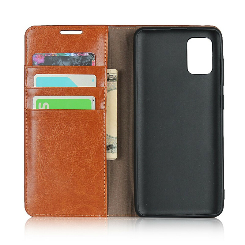Flip Cover Samsung Galaxy A31 Cuir Véritable Flip Cover Samsung Galaxy A31 Cuir Véritable