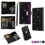 Housse Samsung Galaxy A31 Paillettes Portefeuille Zip Housse Samsung Galaxy A31 Paillettes Portefeuille Zip