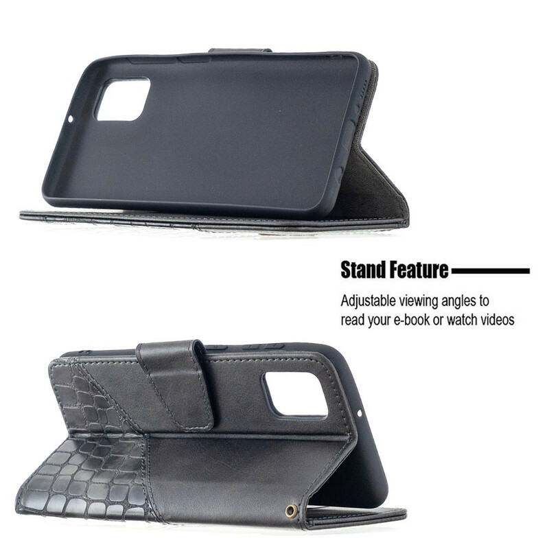 Housse Samsung Galaxy A31 Effet Peau de Crocodile Classique Housse Samsung Galaxy A31 Effet Peau de Crocodile Classique