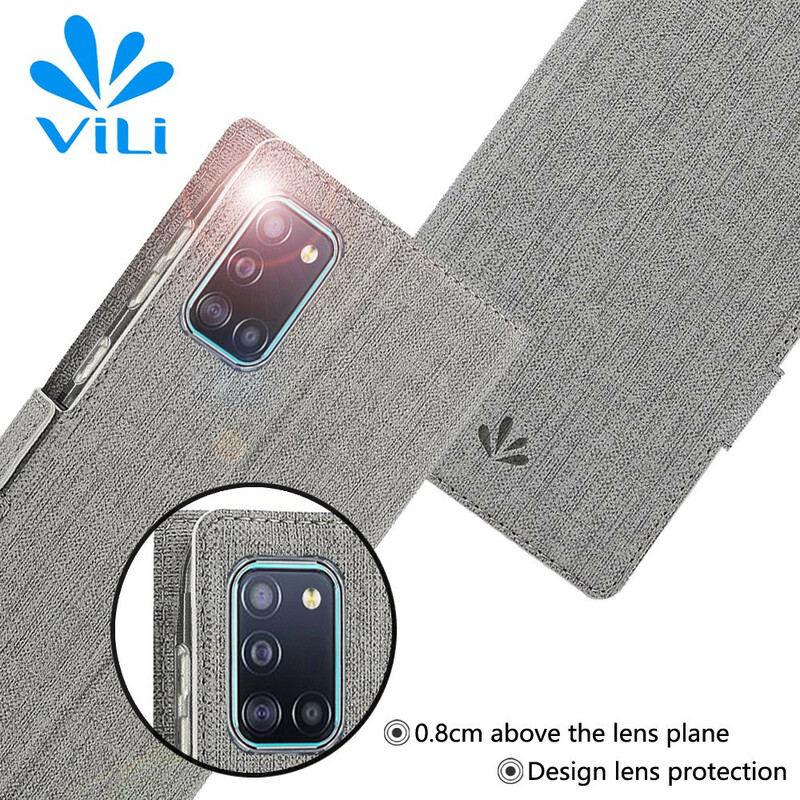 Flip Cover Samsung Galaxy A31 Texturée VILI DMX Flip Cover Samsung Galaxy A31 Texturée VILI DMX
